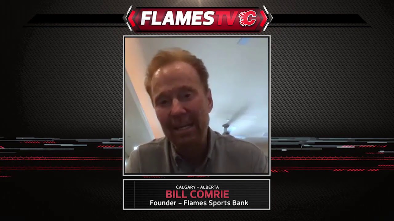 The Calgary Flames, KidSport Calgary and Bill Comrie introduce the Calgary Flames Sports Bank