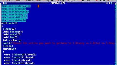 C++ Program To Convert |Binary |Octal|Hexadecimal