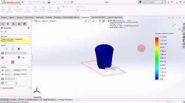 Drop Test Simulation Simple Glass Use Solidworks