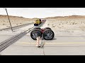 Big & Small Cars vs Train Crash – BeamNG.drive