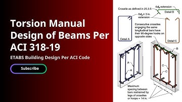 How to design for Torsion Per ACI 318-19). ETABS BASICS. Torsion Design of Beams