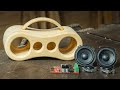 Poor Carpenter Recycles Pallet wood into Unique Bluetooth Speaker