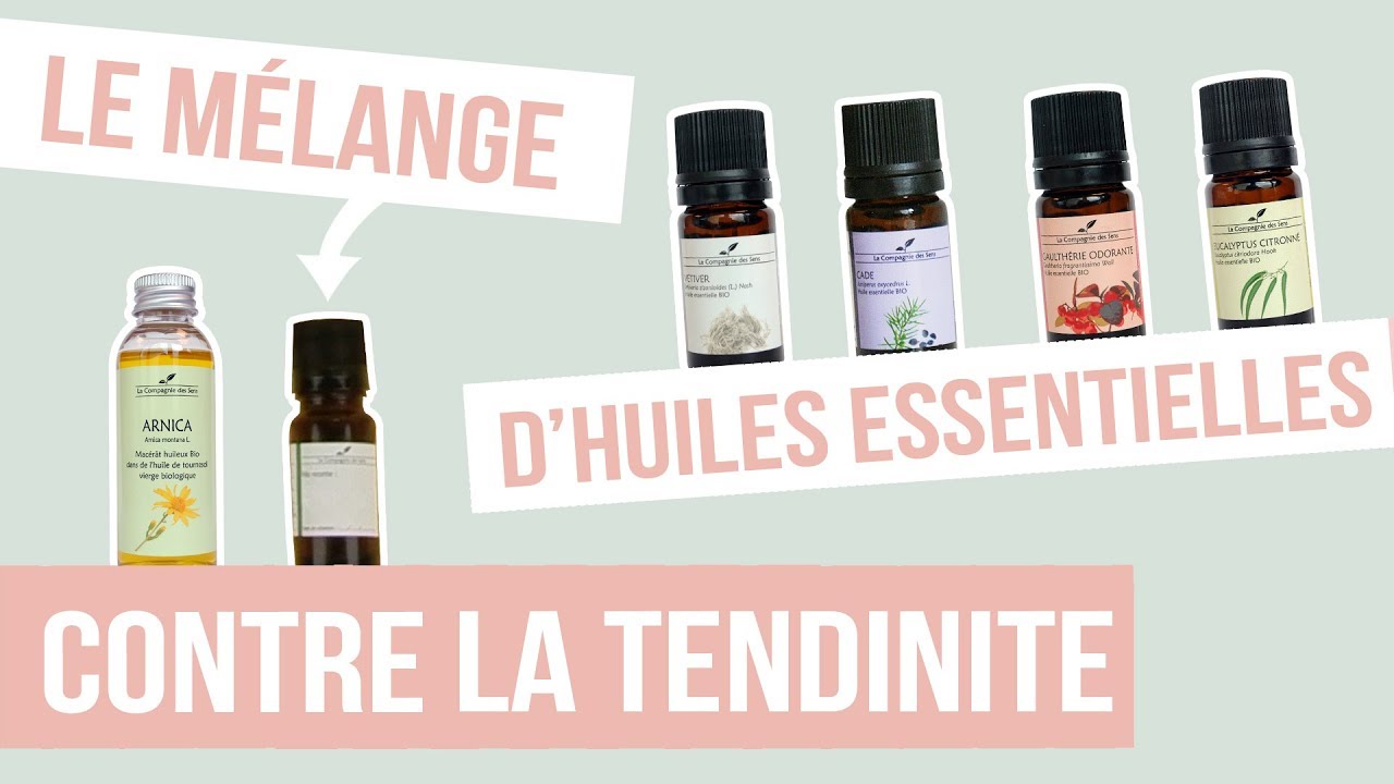 DIY] TENDINITE - Fabriquer son remède naturel aux huiles essentielles -  YouTube