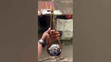Music Instrument making by Coconut shell #shorts #coconutshell #instrument #musicinstruments