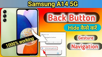 Samsung a14 back button setting/Samsung a14 back button change/Samsung a14 navigation bar