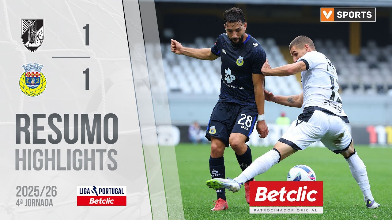 Resumo: Vitória SC 1-1 Arouca (Liga 25/26 #4)