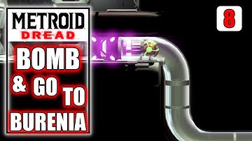 Metroid Dread - Find Morph Ball Bomb Skill & Travel to Burenia - Gameplay Walkthrough Part 8