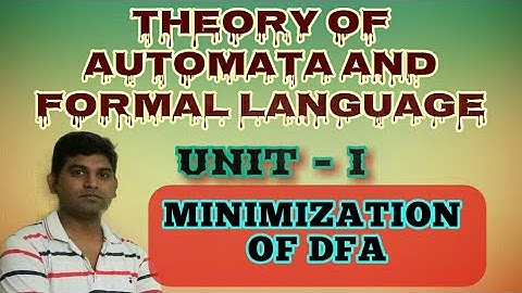 TAFL16: Minimization of DFA | Deterministic finite automata | Minimization of automata DFA Examples