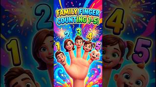 ✋ Finger Family Song | Learn to Count 1 to 5! 🎶 Kids Nursery Rhymes