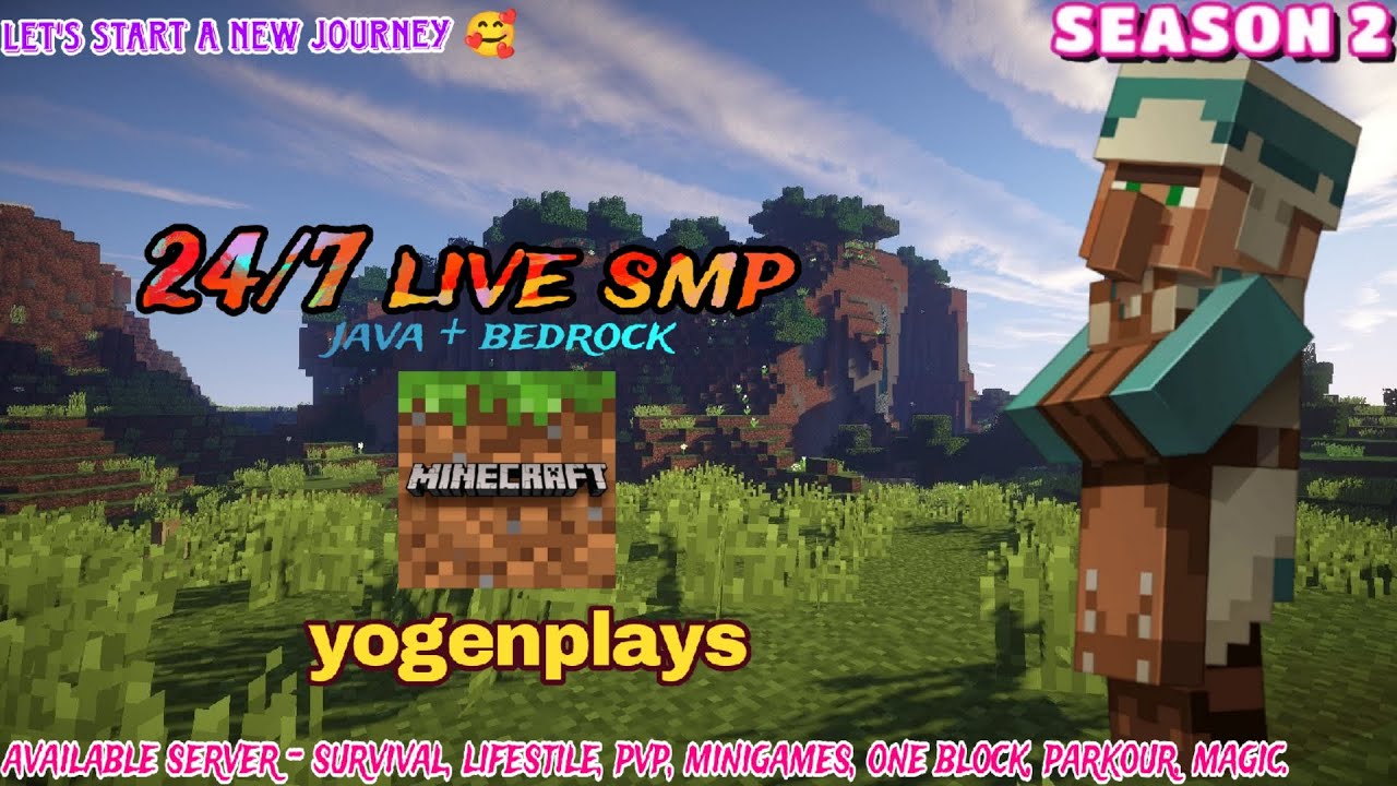 Minecraft Public SMP ! 24/7 SMP !Free to Join ! Java + Bedrock ! S2 # ...