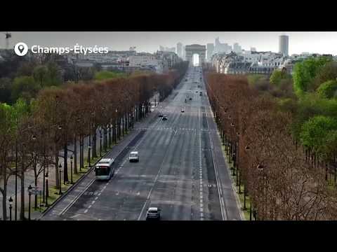 Gökyüzünden görülen ıssız Paris