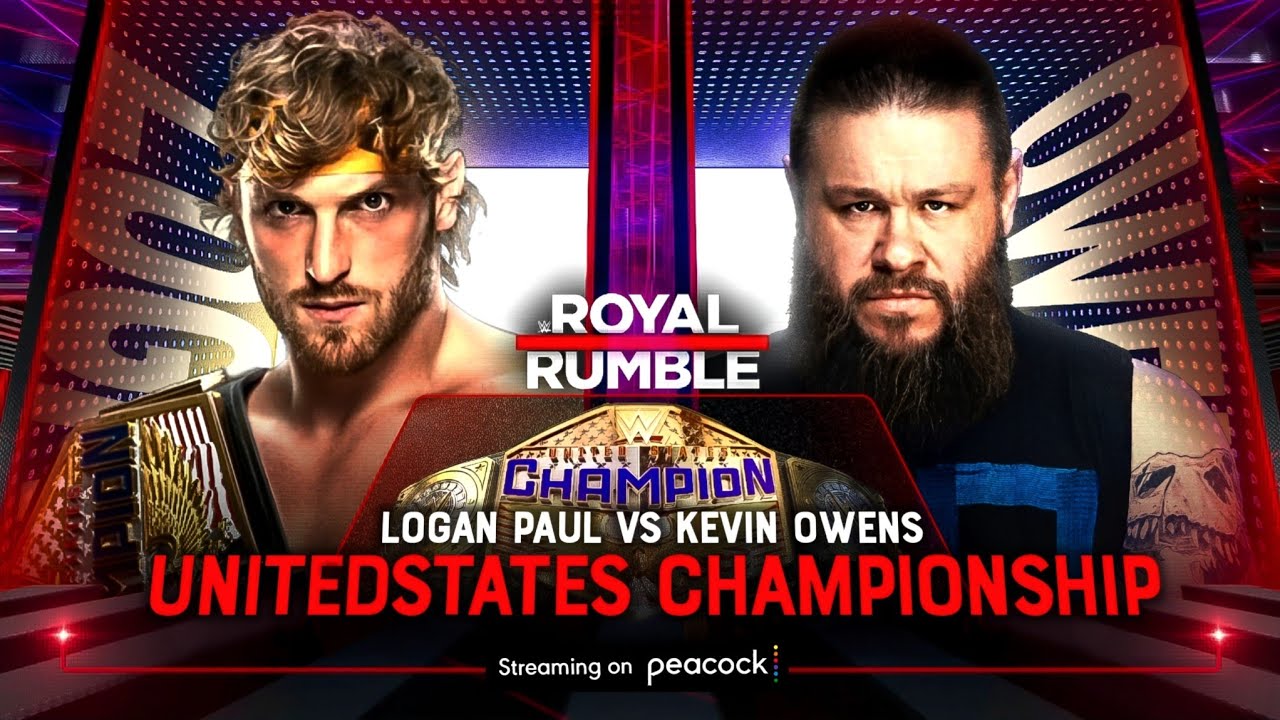 WWE Royal Rumble 2024 Logan Paul vs Kevin Owens Official Matchcard