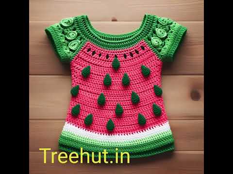 30 Watermelon Crochet Top for women, Watermelon Crochet Ideas, #crochet #summercrochet