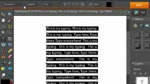 Photoshop Elements - Scrolling Fonts - Quick Tip #20
