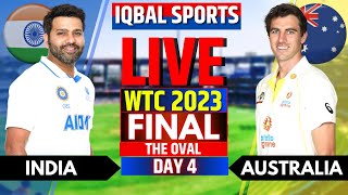 IND vs AUS Live Scores, Day 4 | WTC Final 2023 | India vs Australia Live Match Scores, livescore