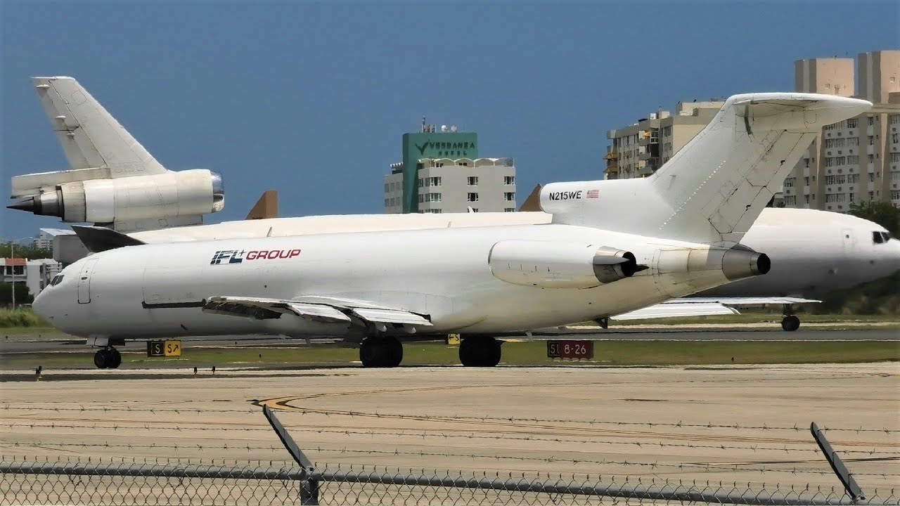 (4K) San Juan Airport: Tri-Holers Cargo Traffic!