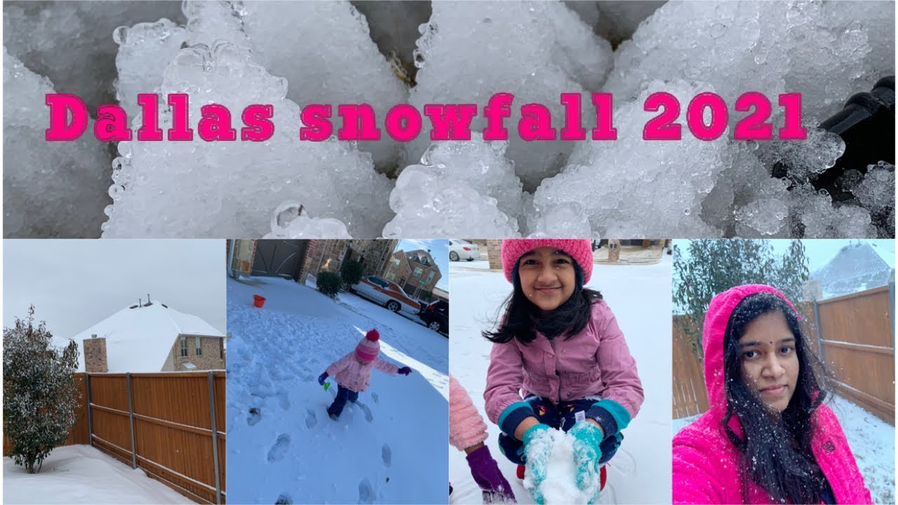 Dallas snowfall 2021 || Texas winter storm - YouTube