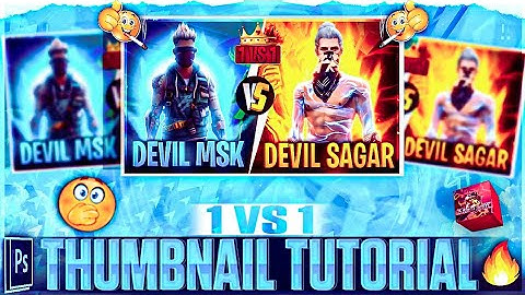1 Vs 1 Thumbnail Tutorial Free Fire || Free Fire 1 Vs 1 Thumbnail Kaise Banaye ||