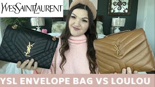YSL Medium Envelope Bag VS. YSL Small LouLou Bag | Comparison &amp; What Fits | FULL REVIEW