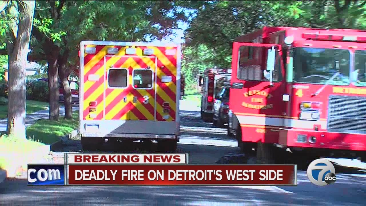 Deadly fire on Detroit's west side - YouTube