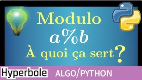 cours python • Comprendre à quoi sert l