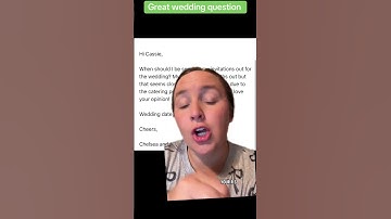 I recommend sending invites 3-4 months out and having your RSVPs back 6 weeks out!! #weddinganswer