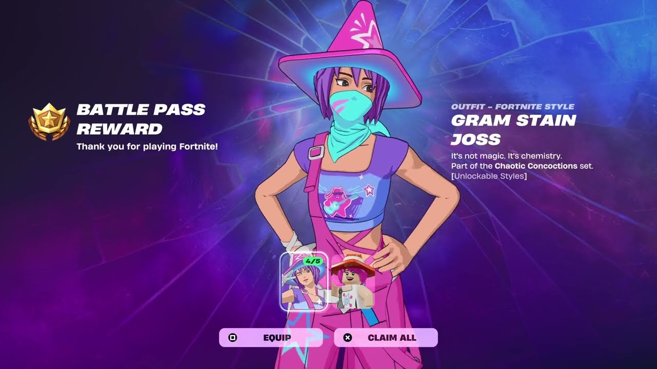 UNLOCKING THE NEW GRAM STAIN JOSS SKIN IN FORTNITE CHAPTER 6 SEASON 2?!?!