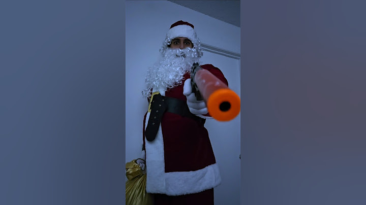 Santa stood on business