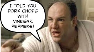 Sopranos Style Pork Chops with vinegar peppers!#viral #thesopranos