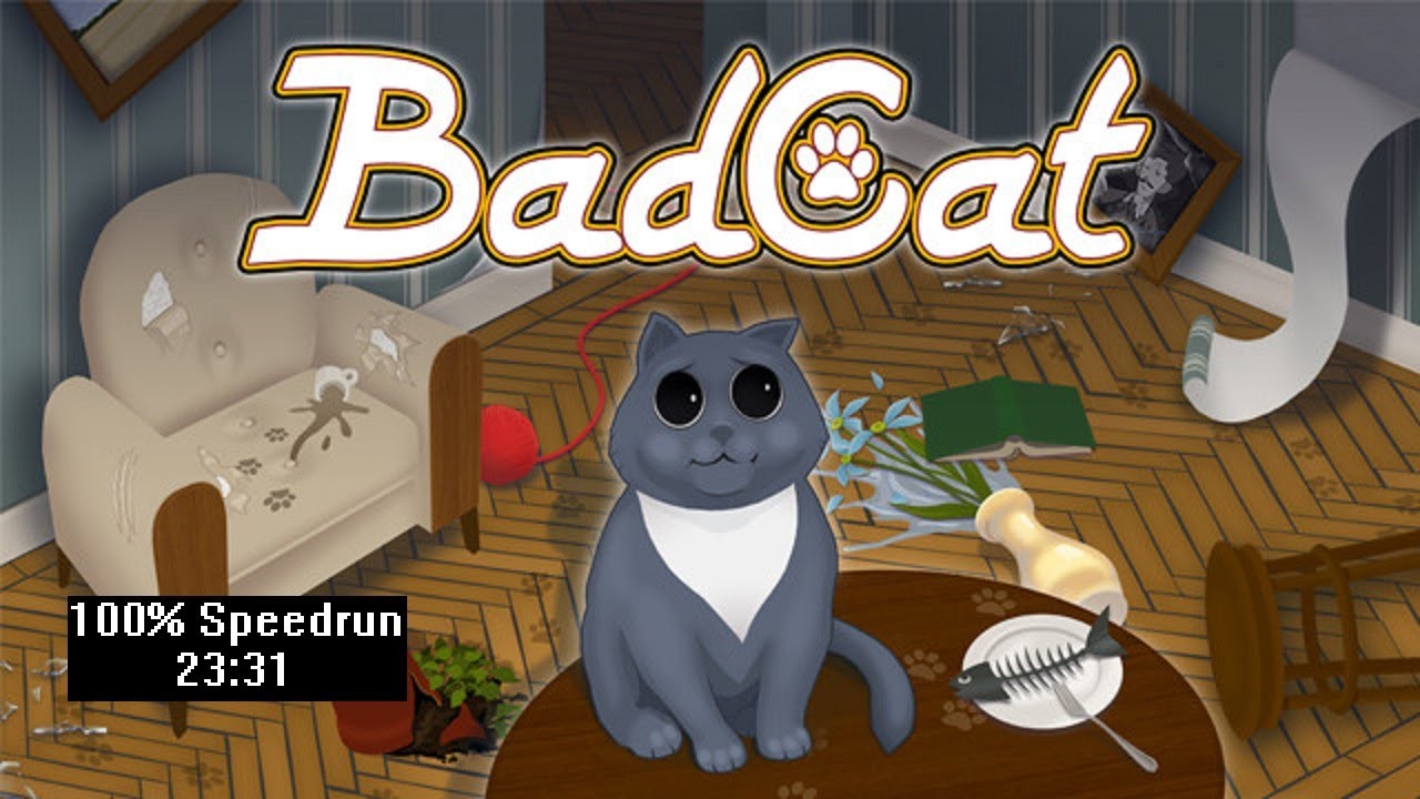 Скоростное прохождение Bad Cat 100% (Speedrun) 