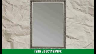 CLAMARO 'VIKTOR' Antik Wandspiegel 85x160 cm mit Rahmen | Grau Silber | Shabby Chic Vintage