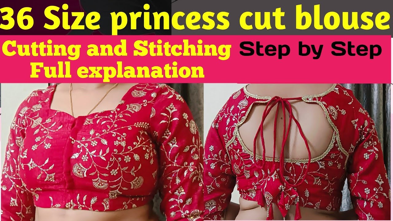 Princess cut blouse cutting and stitching🎗️36 size @Royalinstyleboutique