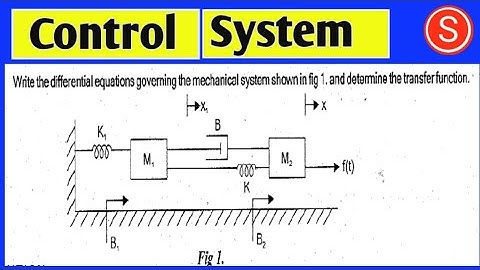 Modelling of mechanical system in control system problems