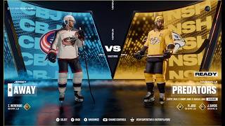 NHL 25 третий тур COLUMBUS Blue Jackets - NESHVILLE Predators