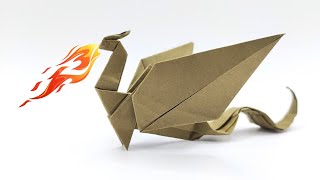 Origami TAILED DRAGON 🐉 How to make a paper dragons