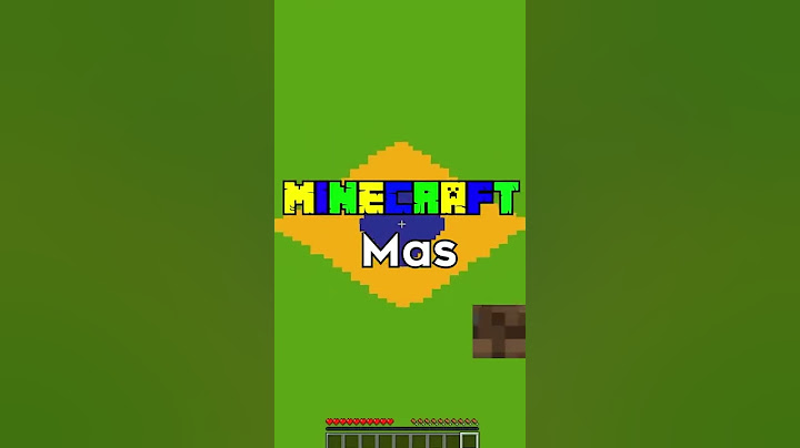 Minecraft, mas não pode tocar nas cores do Brasil