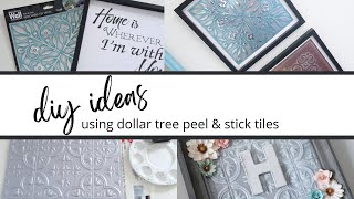 * NEW * DIY BEAUTIFUL & SIMPLE IDEAS USING DOLLAR TREE PEEL & STICK TILES | ClutteredCorkBoard