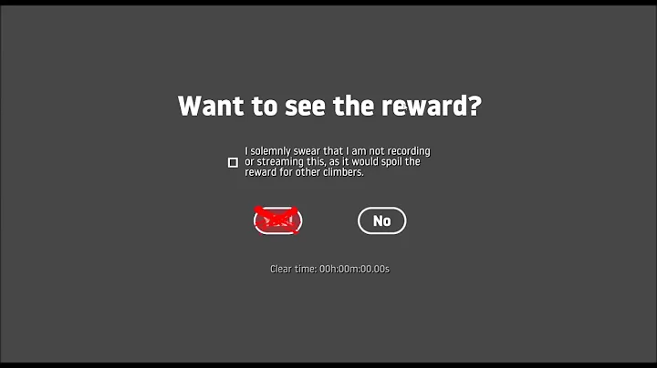 Getting Over it - Reward (SPOILER)