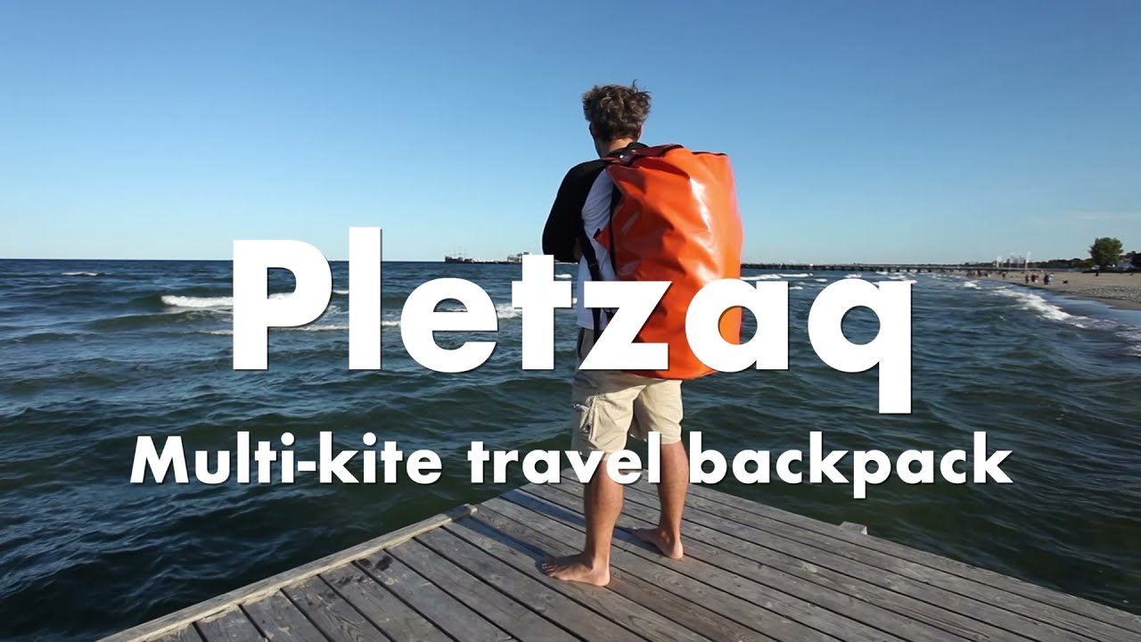 FUNKY BAGG: Pletzaq - upcycled multi-kite travel backpack Overview