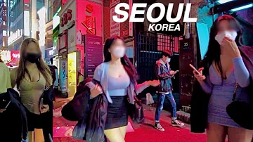 4K Friday Night Walking In Gangnam Club Streets Nightlife Walking Tour SEOUL KOREA 2022 