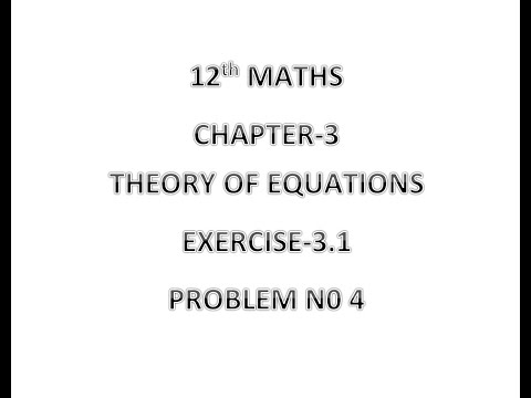 12TH MATHS EXERCISE 3.1 Q.NO-4 #SOLVE THE EQUATION                     3x^3-16x^2+23x-6=0 IF THE ...