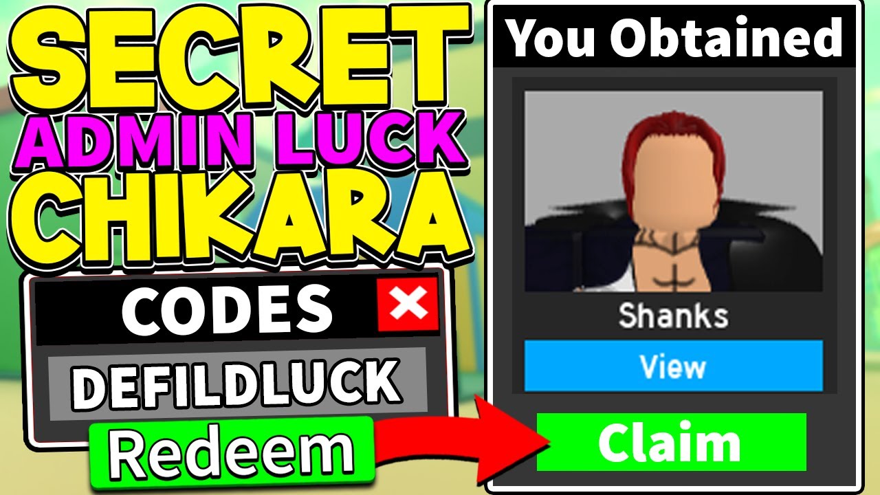 admin-gave-a-secret-champion-luck-chikara-code-in-anime-fighting-simulator-roblox-youtube