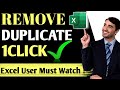 Excel Me Duplicate Data Kaise Hataye | Remove Duplicate in Excel Hindi Tutorial|