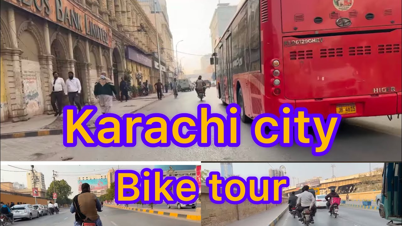 CLIFTON TO TOWER MARKET 4K BIKE TOUR EXPLORING DISCOVERING TRAVELLING VISIT KARACHI SINDH PAKISTAN