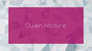 Owen Mcclure - appearance