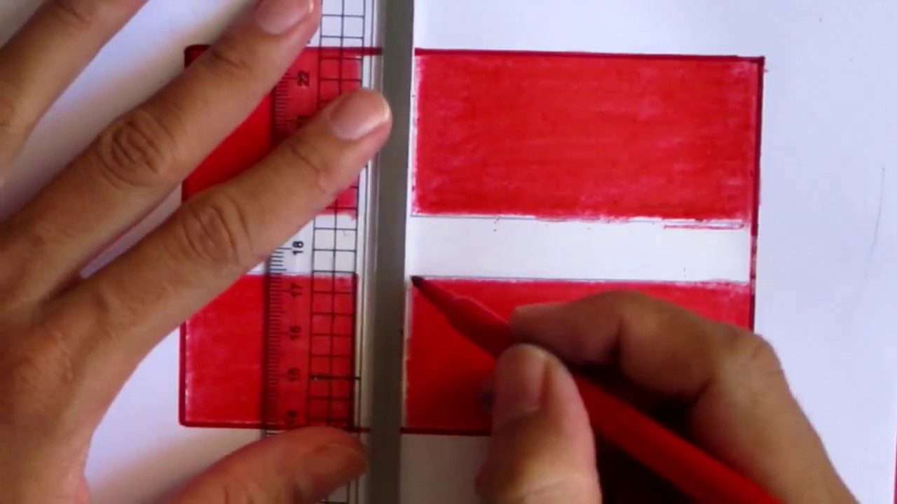 denmark flag drawing with crayon color hand drawing youtube