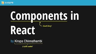 3. Components in React