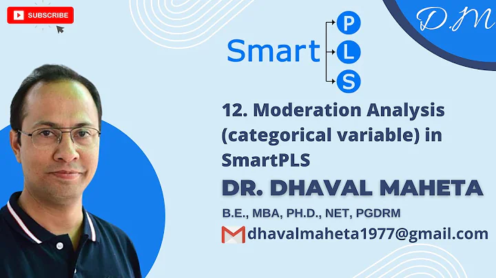 12. Moderation Analysis (Categorical Variable) in SmartPLS || Dr. Dhaval Maheta