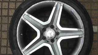 Full factory diamond-cut  alloy wheel refurbishment - Mercedes AMG wheel