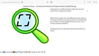 2 6 Desmos Compound Interest and Growth Exponential